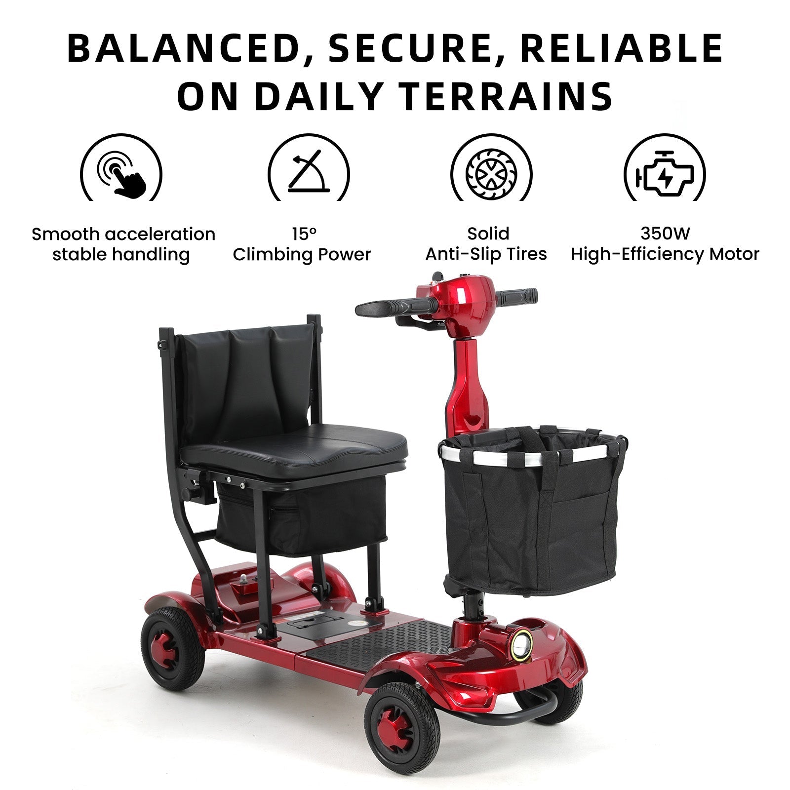 Mbxcooter M1F Lightweight Foldable Travel Scooter | Airline-Approved | 300 lbs Capacity