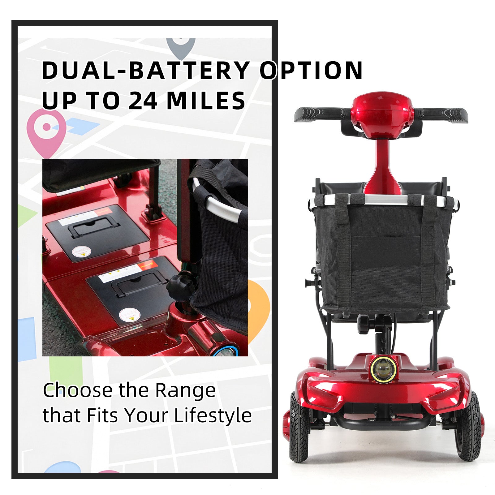 Mbxcooter M1F Lightweight Foldable Travel Scooter | Airline-Approved | 300 lbs Capacity