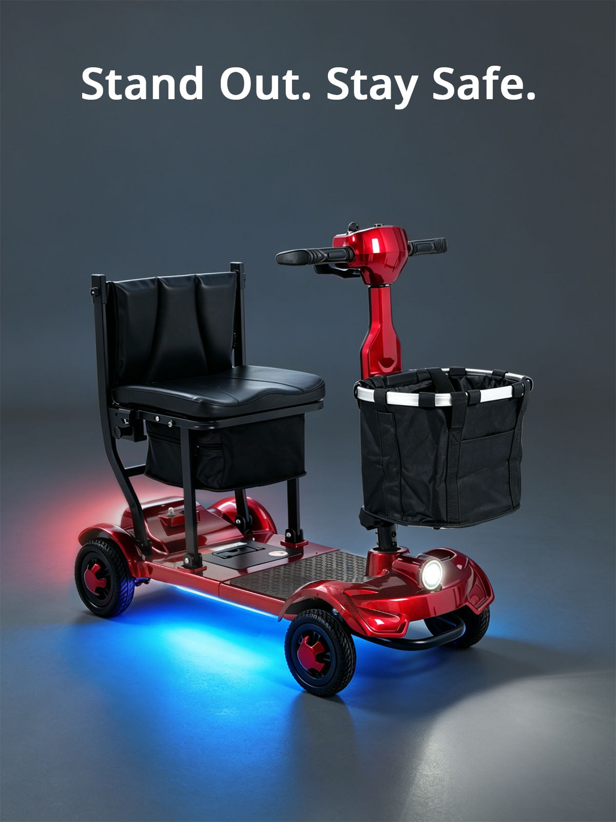 Mbxcooter M1F Lightweight Foldable Travel Scooter | Airline-Approved | 300 lbs Capacity